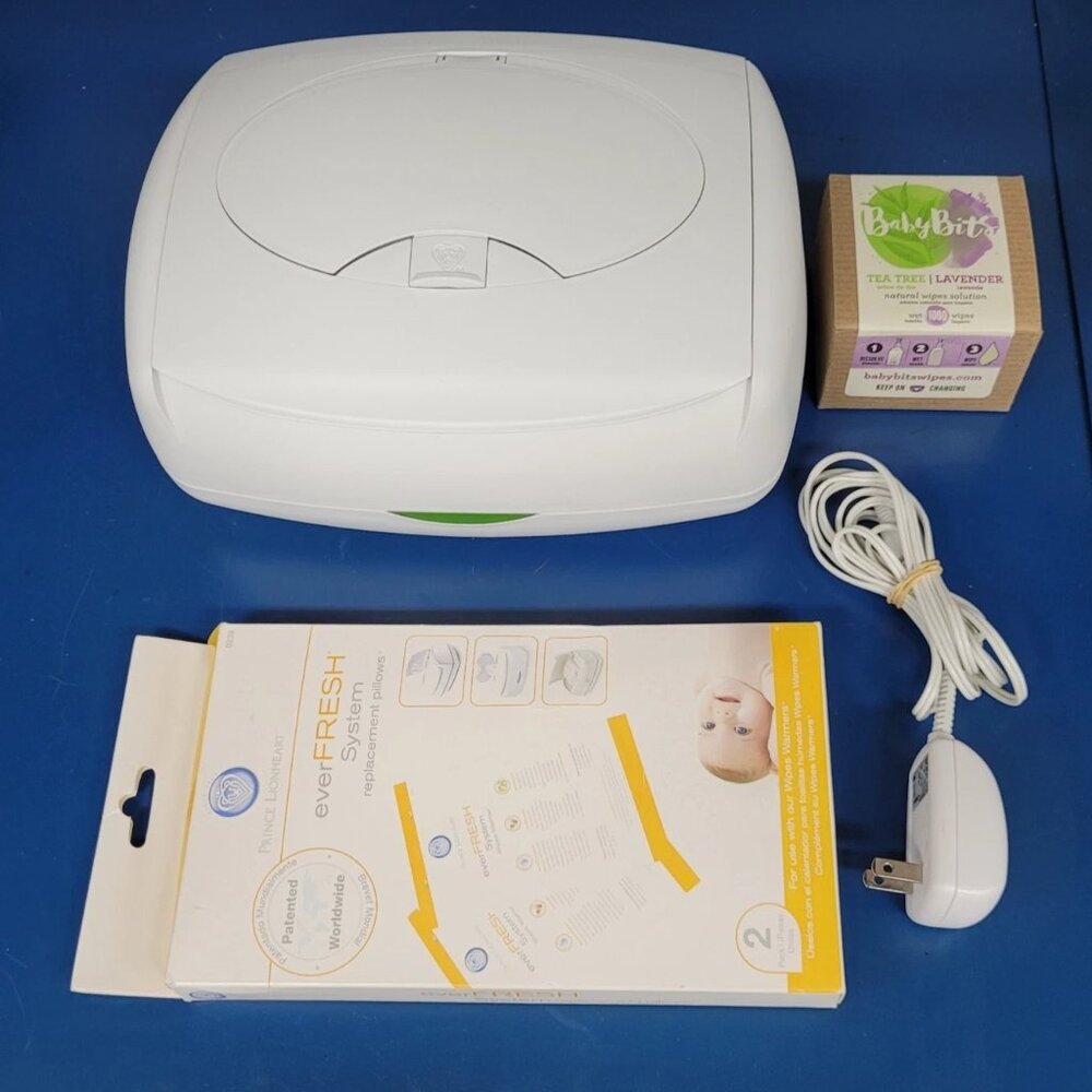 New Without Box - Prince Lionheart Model 0231 White Baby Wipes Warmer & More